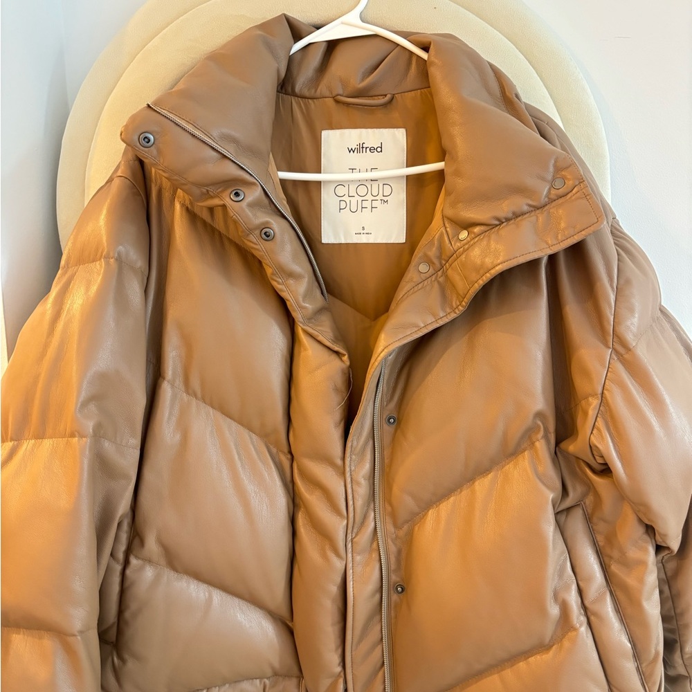 Aritzia Wilfred Cloud Pull Leather Jacket - image 3